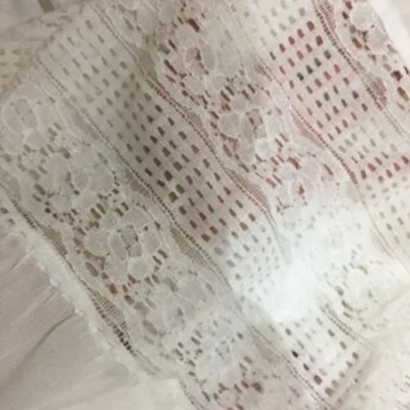 Lace Insert Ruffle Hem Slip Dress - Picture 14 of 15